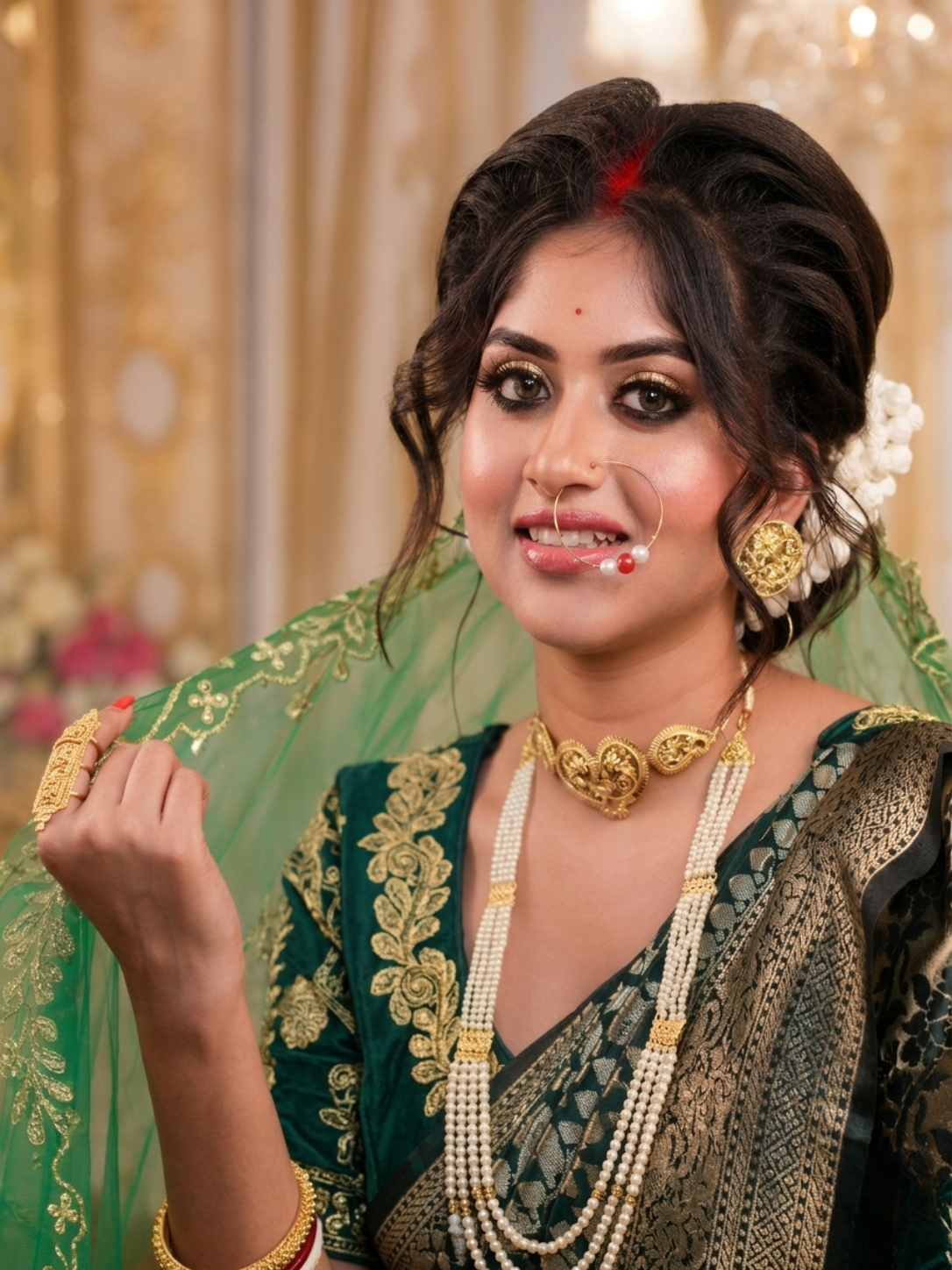 Reception bridal makeup by Nandita's Makeover