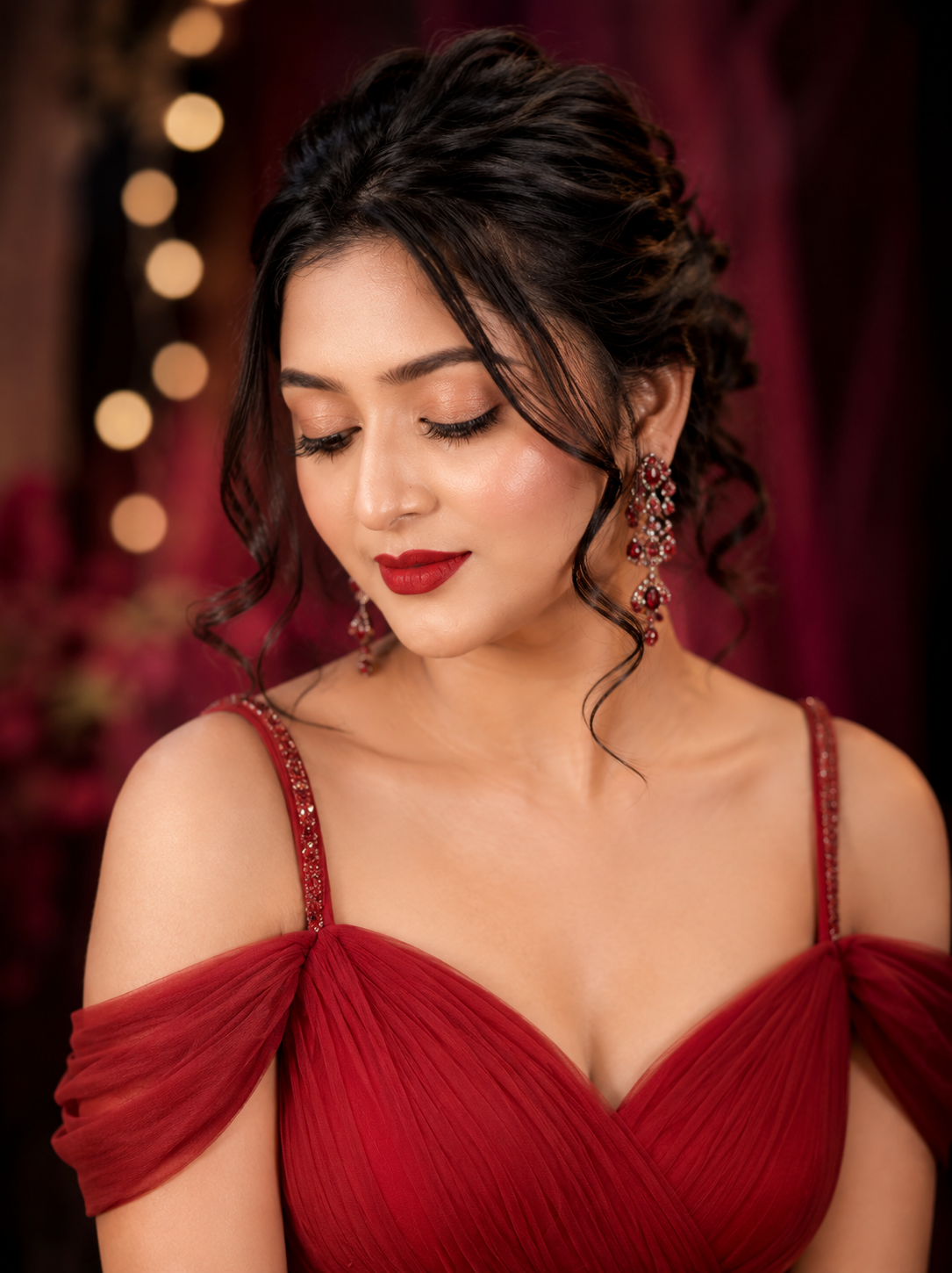 Soft glam party look by Nandita's Makeover