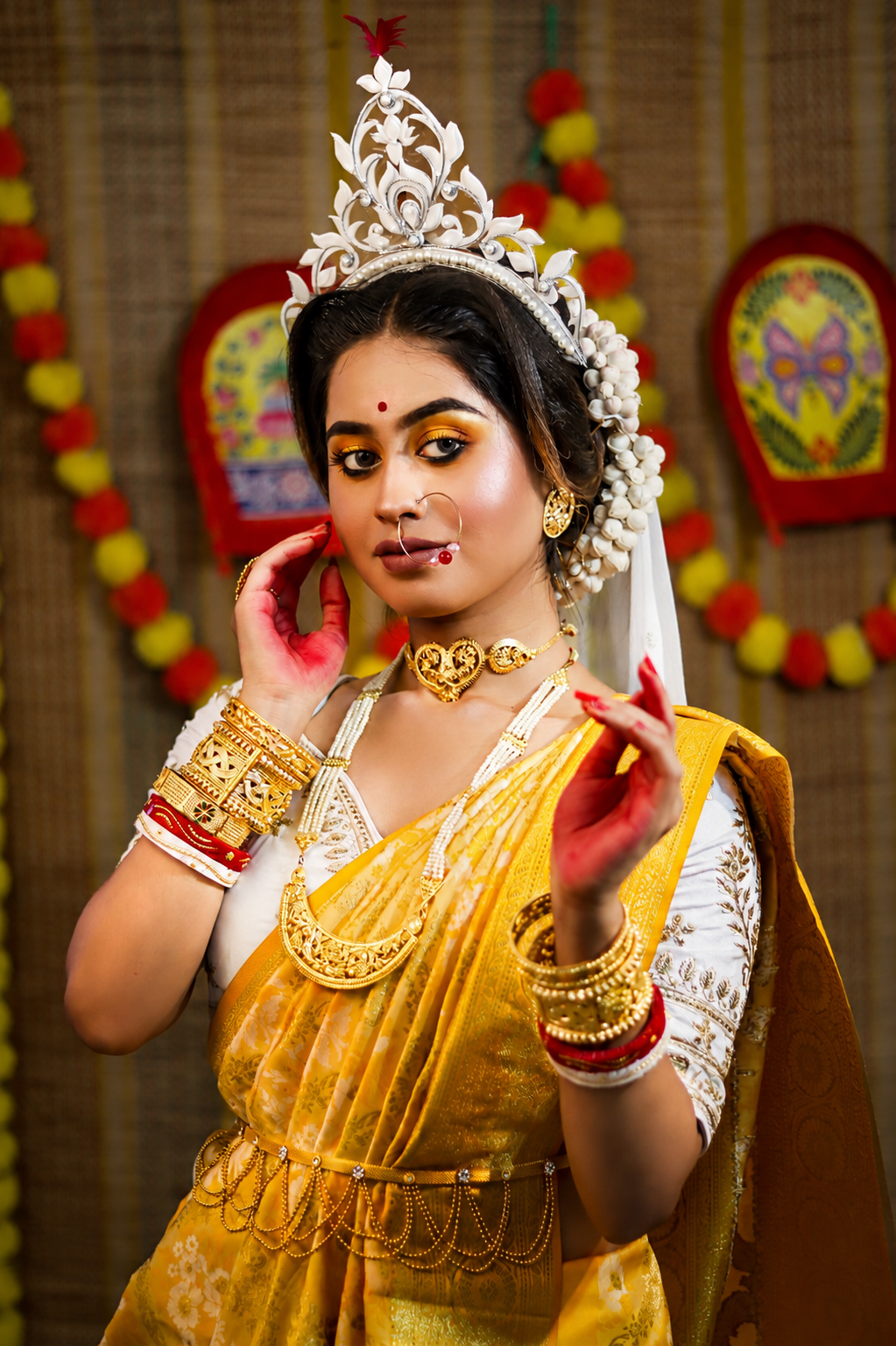 Soft glam bridal makeup by Professional Bridal Makeup Artist in Barrackpore.