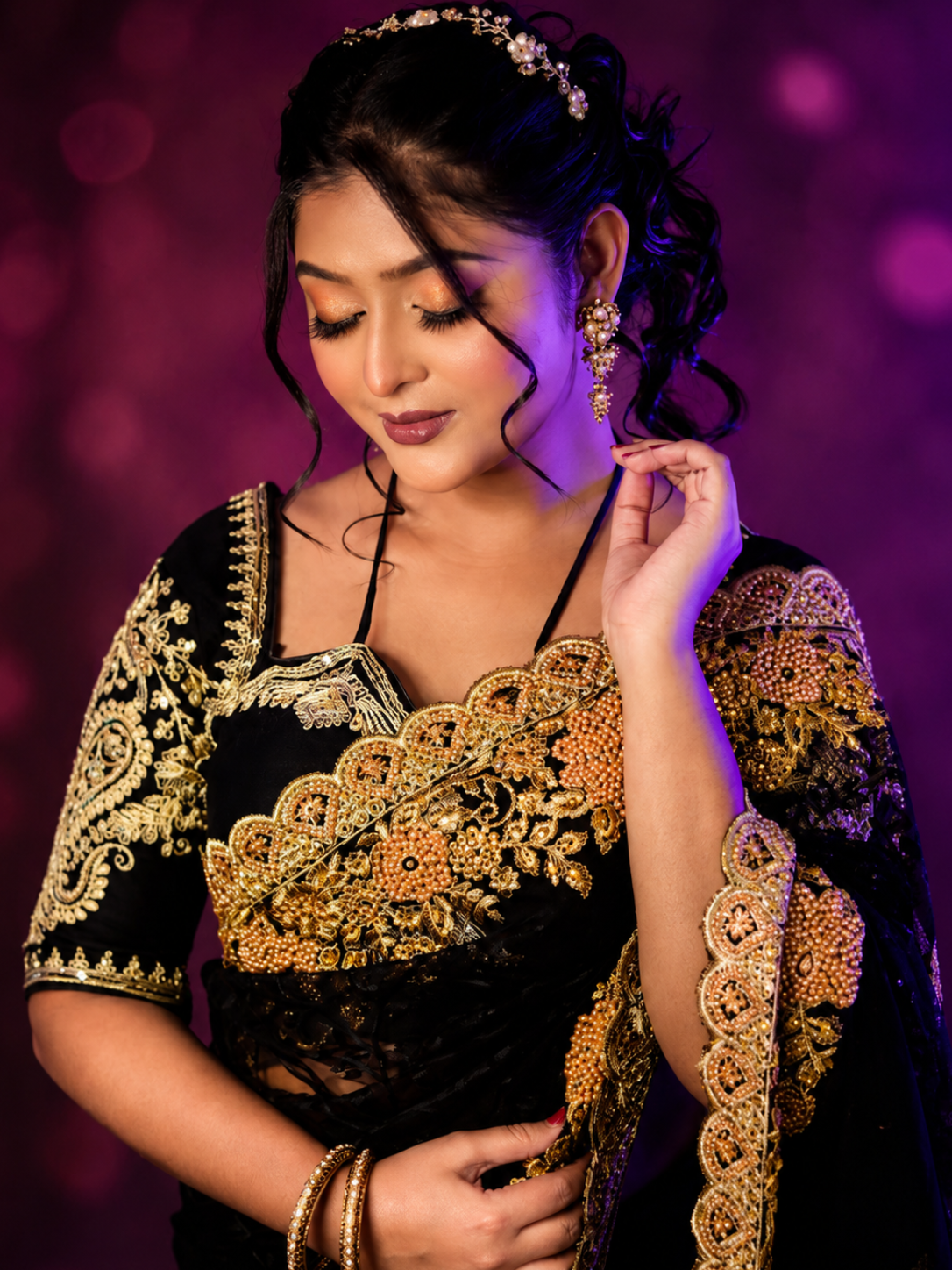 Elegant party makeup look by Nandita's Makeover